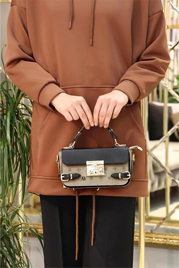 359 Baskılı Omuz Askılı Kadın El Çanta