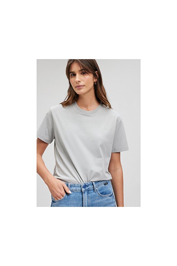 Basic Short Sleeve Tee Açık Gri