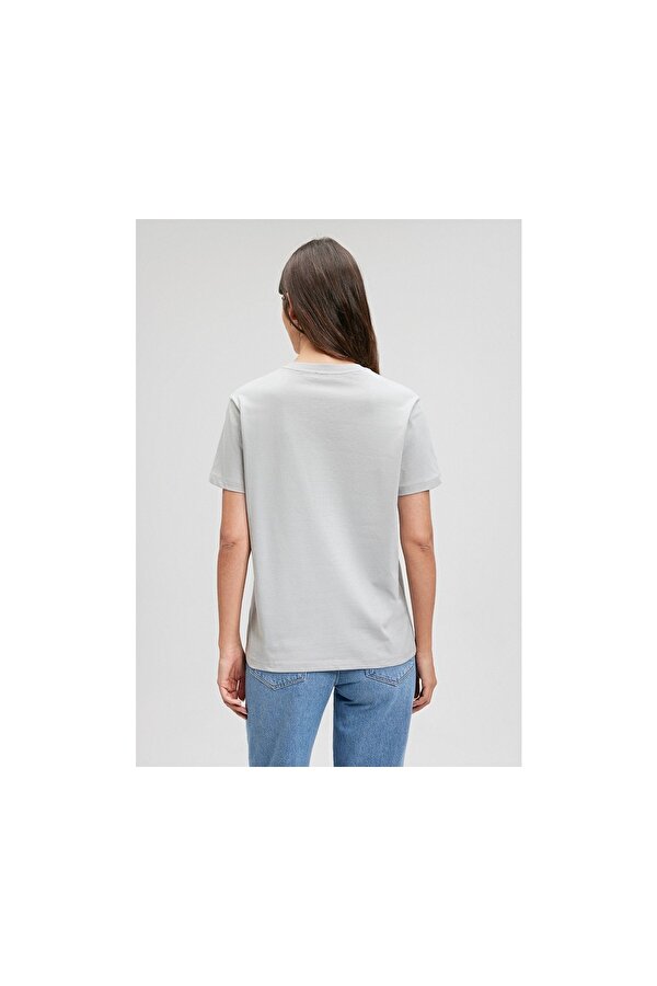 Basic Short Sleeve Tee Açık Gri