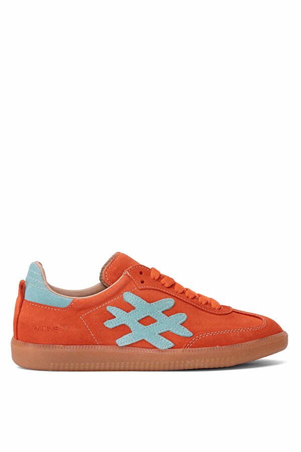 Elit Rch088-M-Vade Kadın Hakiki Deri Klasik Sneaker Turuncu