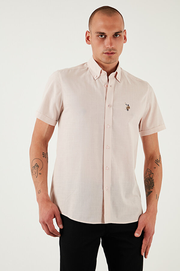 Erkek Gömlek G081GL0042083854 PUDRA