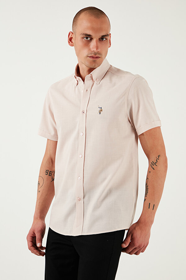 Erkek Gömlek G081GL0042083854 PUDRA
