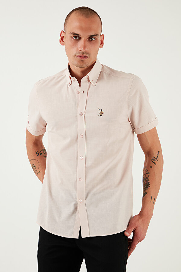 Erkek Gömlek G081GL0042083854 PUDRA