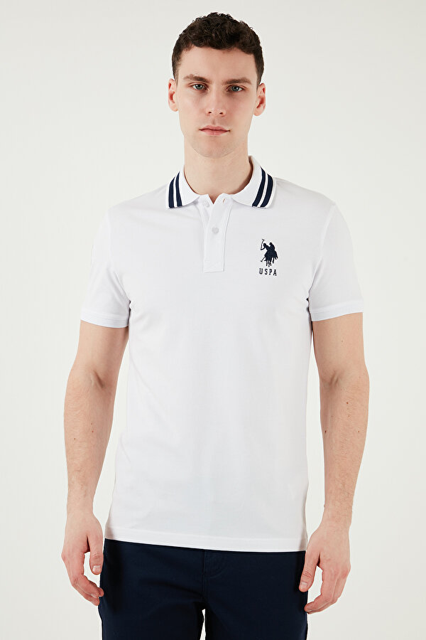 Erkek Polo Yaka T Shirt G081GL0112084093 BEYAZ