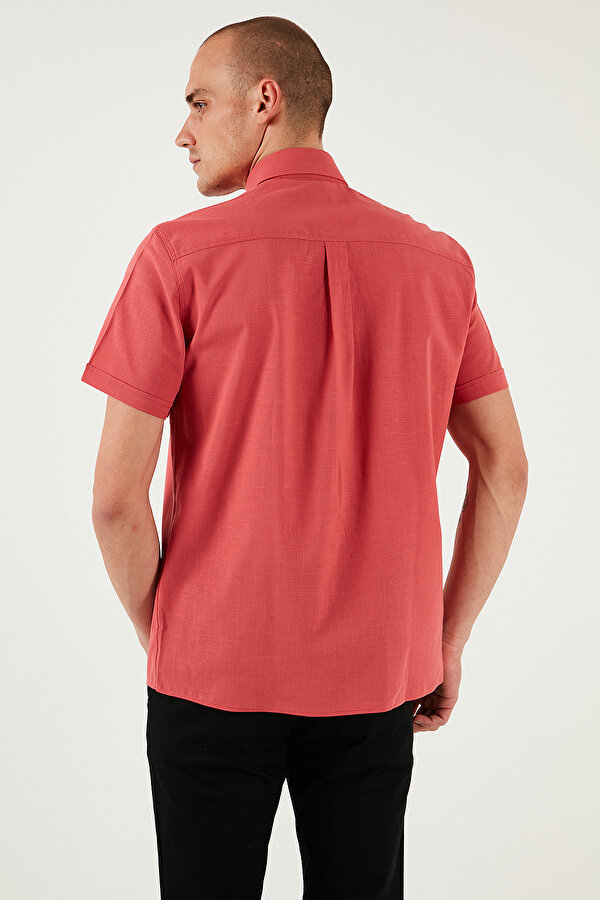 Erkek Gömlek G081GL0042083854 Vişne