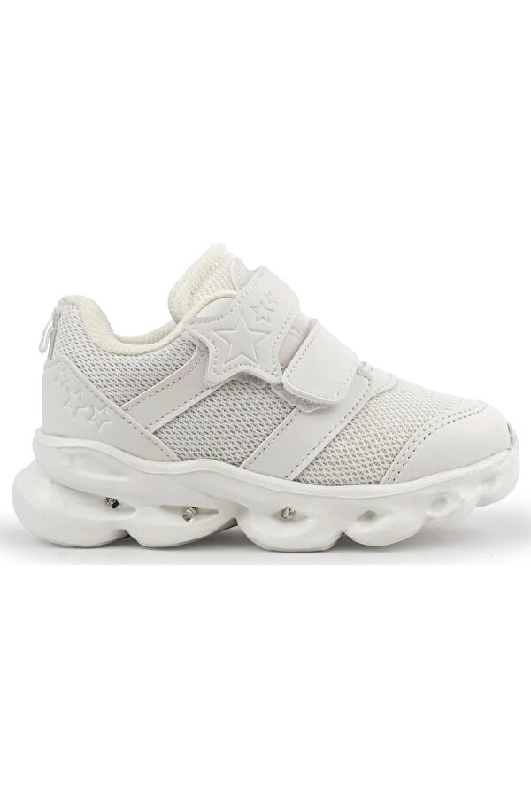Cayt Unisex Bebek Filelli Işıklı Hafif Rahat Spor Ayakkabı