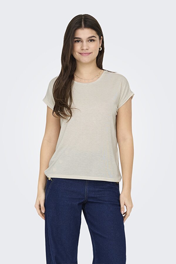 Bayan T Shirt 15318422 KREM