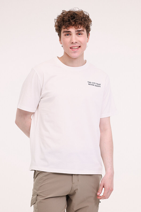 ML RENZO 11URB4005 5FX Beyaz Erkek Kısa Kol T-Shirt