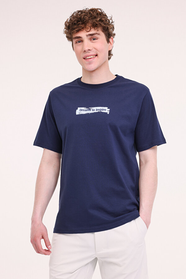 ML RELATE 11URB4002 5FX Lacivert Erkek Kısa Kol T-Shirt