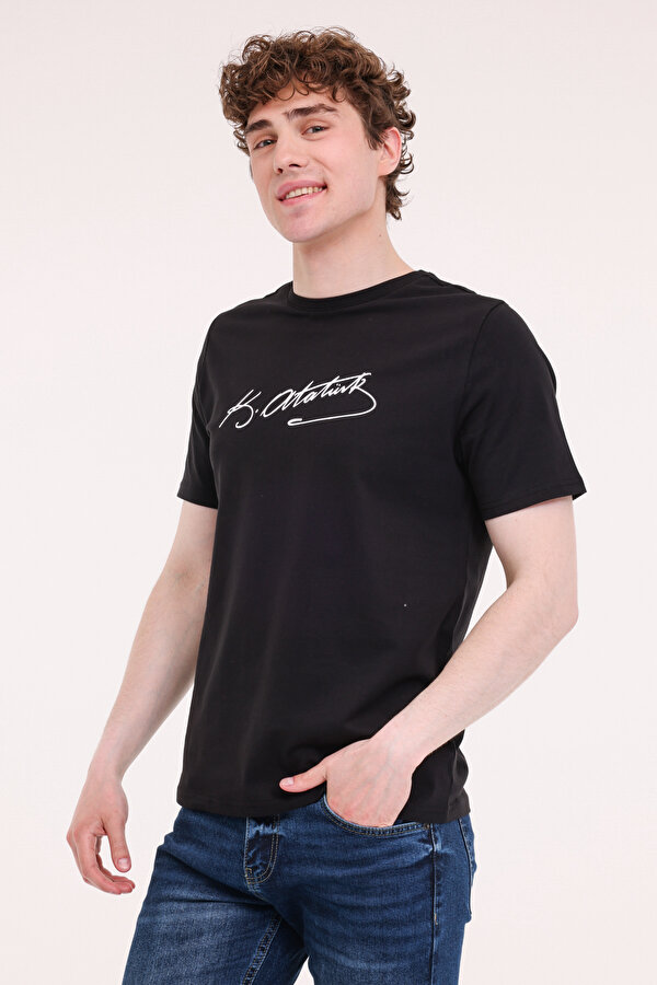 UL 11ATA-Y50 5FX Siyah Unisex Kısa Kol T-Shirt