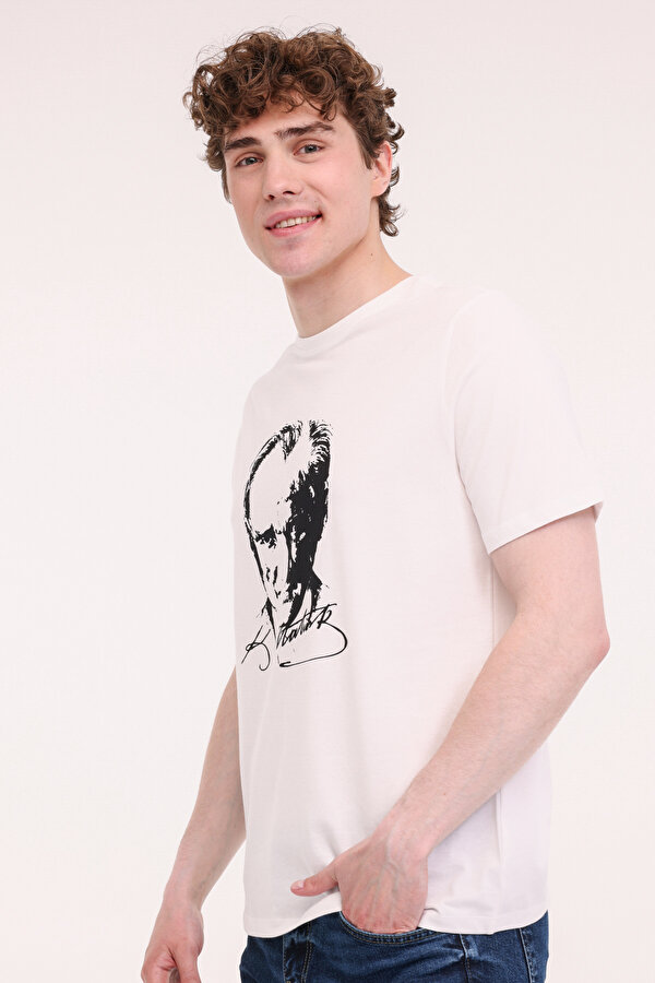 UL 11ATA-Y51 5FX Beyaz Unisex Kısa Kol T-Shirt