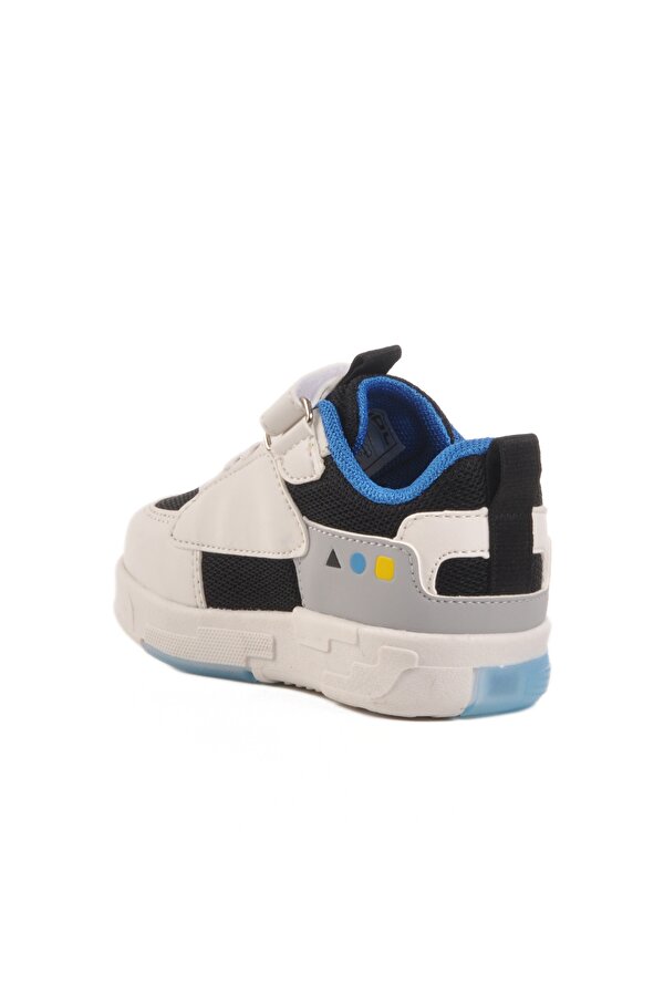 Beyaz Cırtlı Fileli Işıklı Erkek Çocuk Spor Ayakkabı Legos B