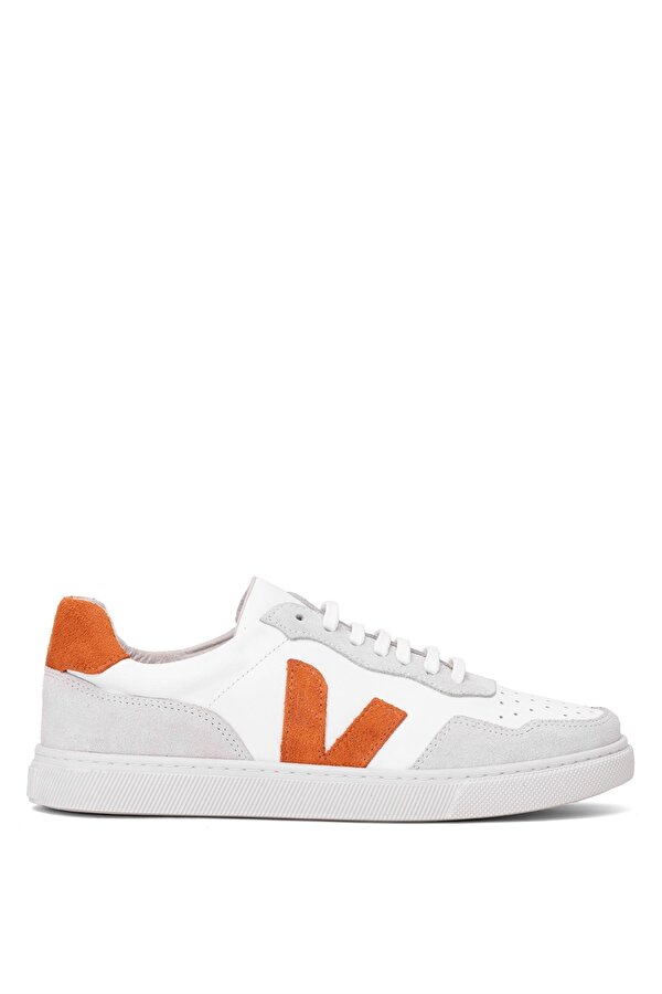 Elit Rch006-M44 Kadın Hakiki Deri Klasik Sneaker Beyaz
