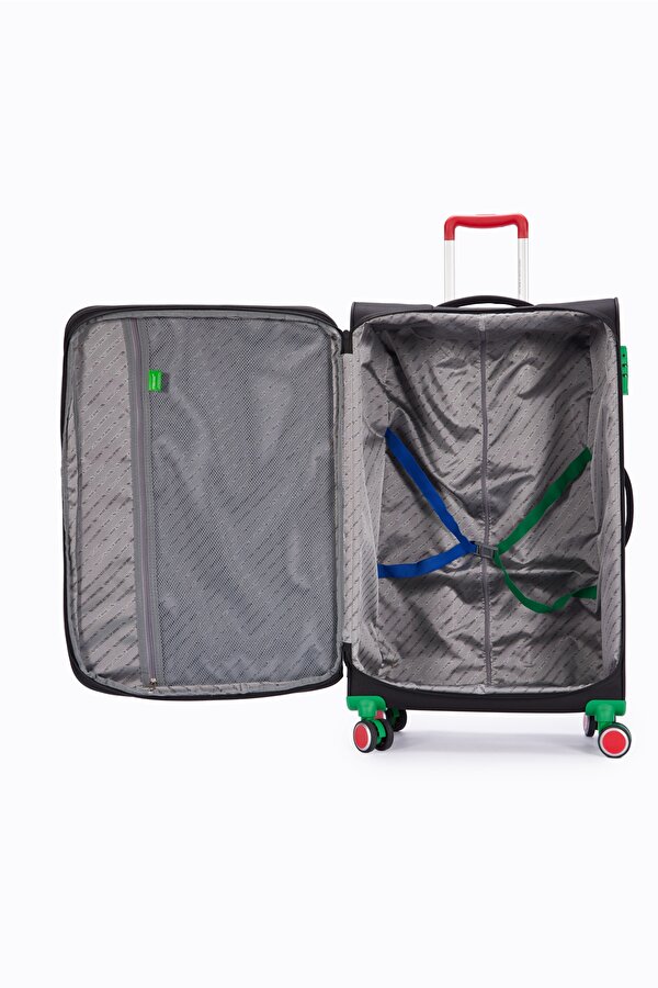 Büyük Boy Kumaş Valiz Siyah Bnt2800