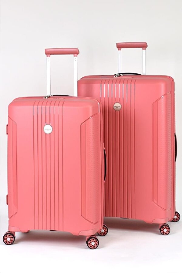 Polipropilen Valiz 2 li Valiz Seti Büyük Boy - Orta Boy Pudra 04pc7060