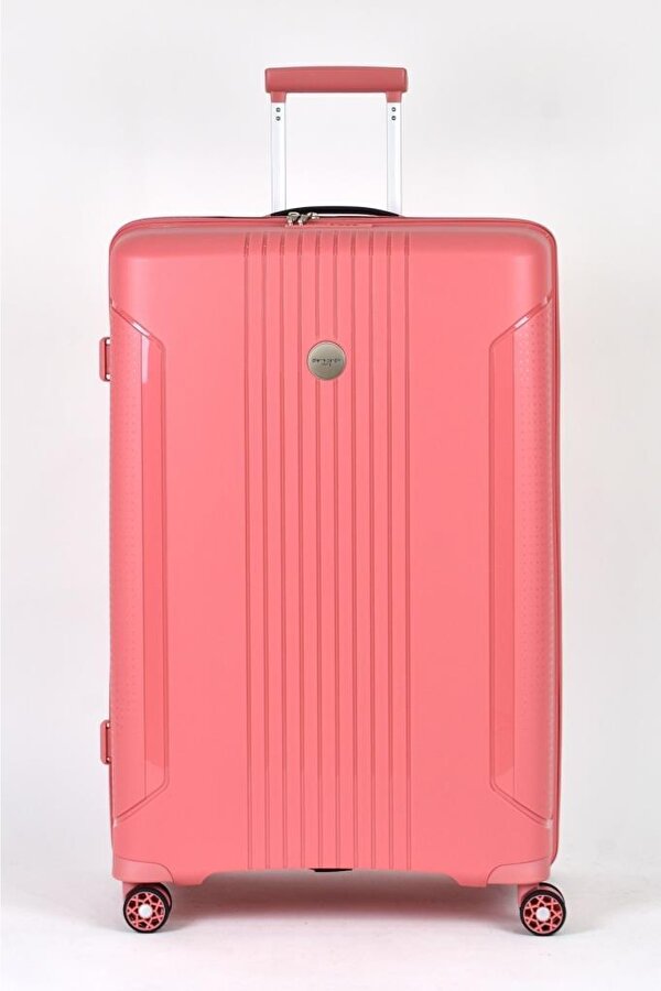 Polipropilen Valiz 2 li Valiz Seti Büyük Boy - Orta Boy Pudra 04pc7060