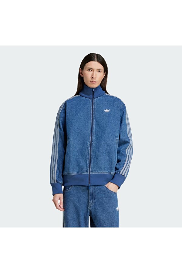 Erkek Günlük Eşofman Üstü Adicolor Denim Firebird Track Top Jc6233