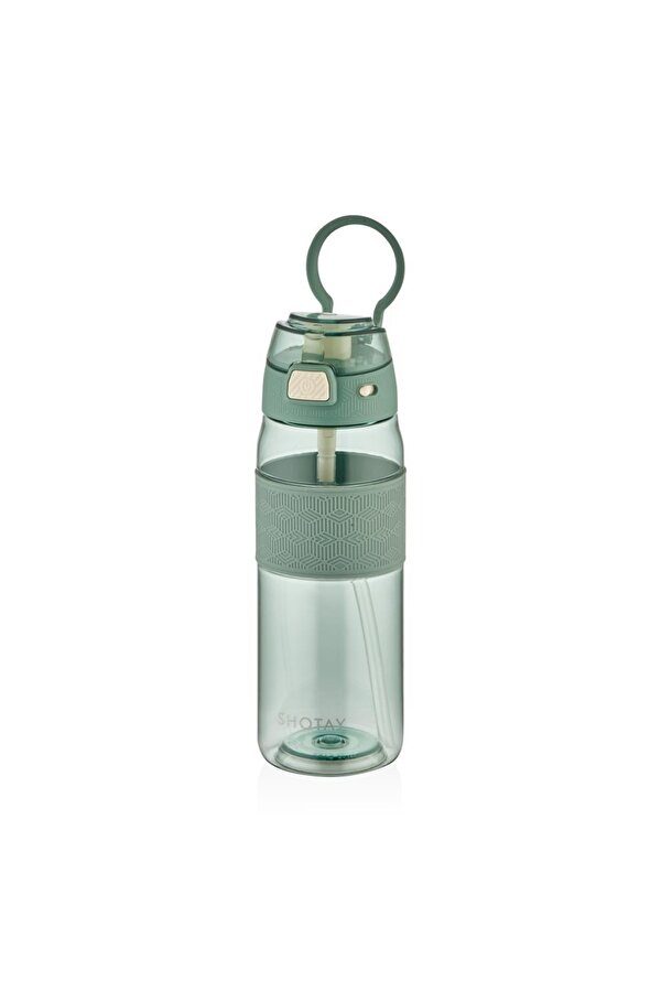 Çocuk Su Matarası Tritan Pipetli Turkuaz 800Ml