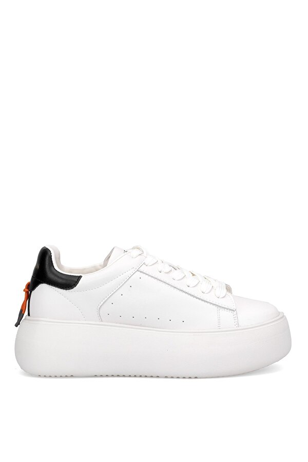 121230031 Marcella Kadın Hakiki Deri Klasik Sneaker Krem
