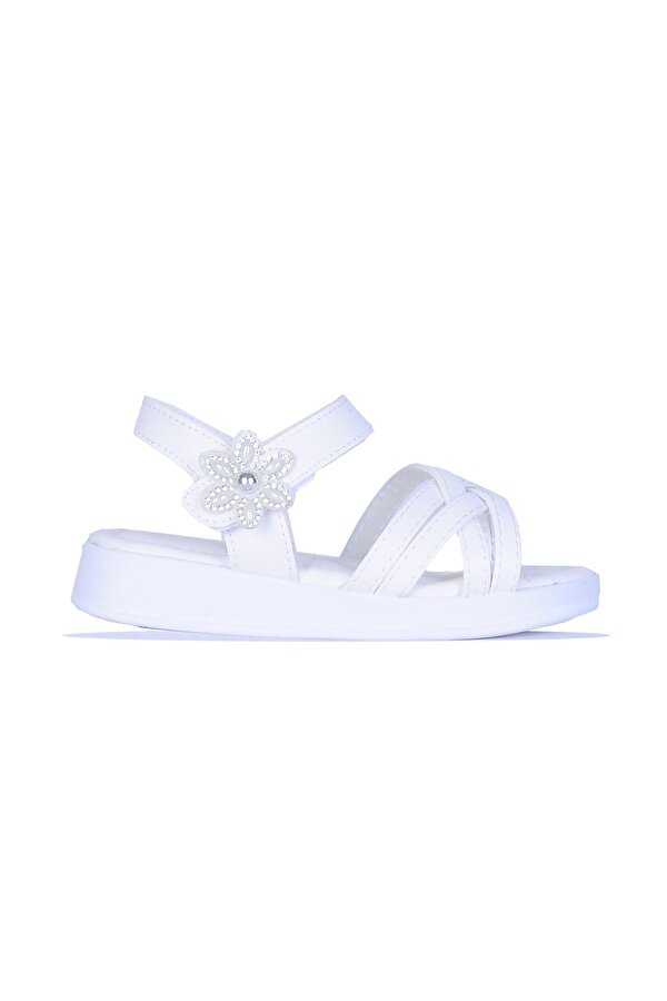 Skuaıter 7180 Cansu Beyaz Kız Çocuk Sandalet