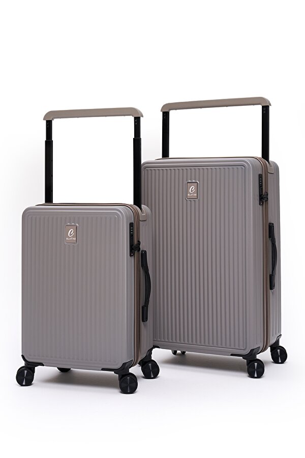 Vouge Exclusive Ultra Strong 2 li Valiz Seti Orta Boy - Kabin Boy Vizon V10737