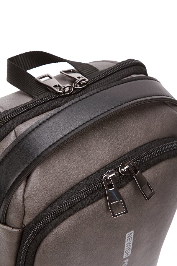 2404-1  Body Bag Çapraz Sırt Omuz ve Göğüs Çantası Uziko GRİ