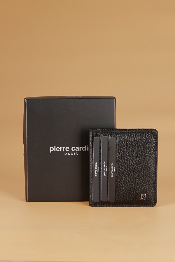 206 Hakiki Deri Erkek Cüzdan Kartlık FLOTUR-SİYAH