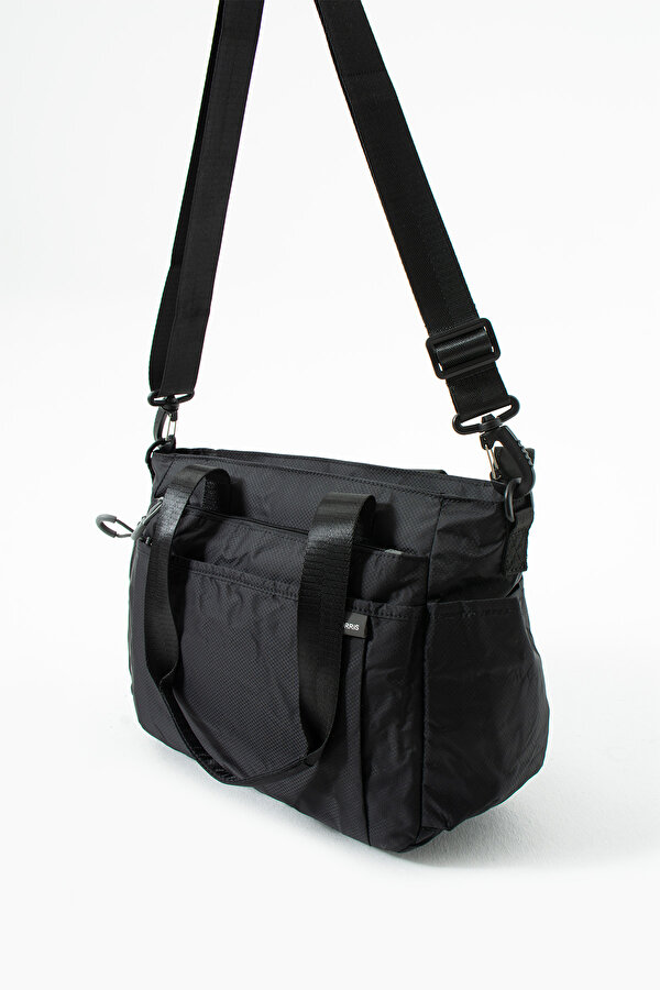 Sn-6007 Kadın Suya Dayanıklı Paraşüt Kumaş  El Omuz Çantası Kol Çantası Çapraz Çantası SİYAH