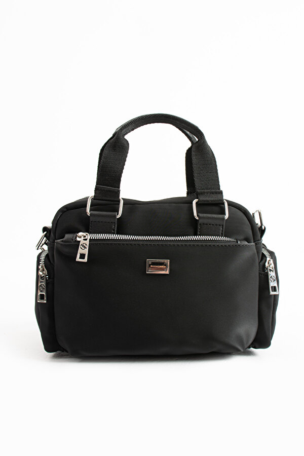 SN 1422 Kadın Omuz Çantası El Çantası Çapraz Çanta SATEN SİYAH