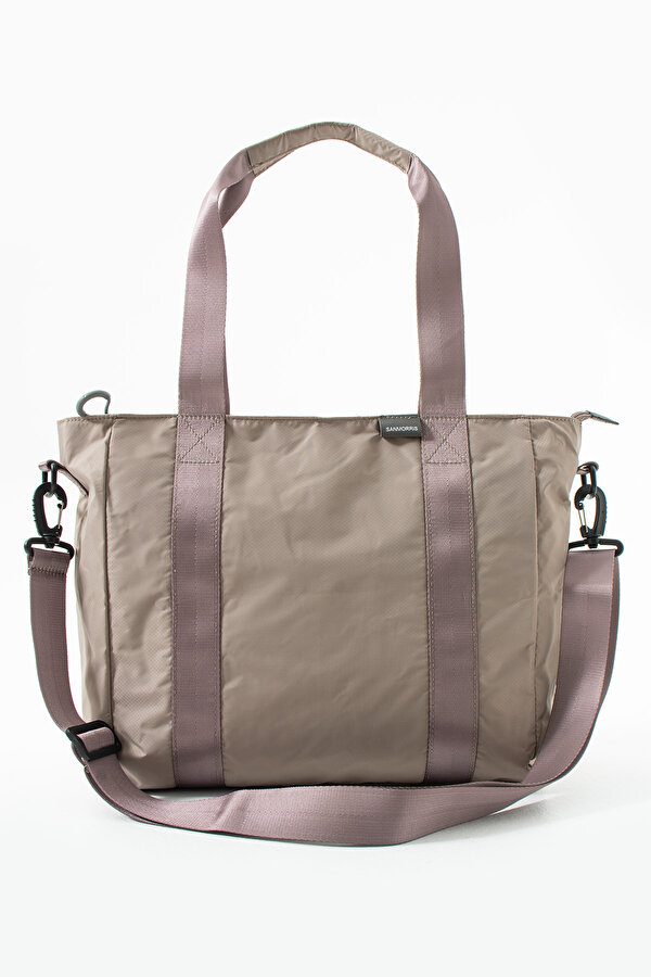 Sn-6008 Kadın Suya Dayanıklı Paraşüt Kumaş  El Omuz Çantası Kol Çantası Çapraz Çantası KUM