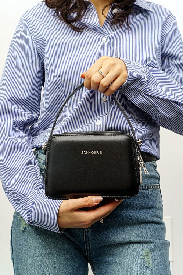 Sn 1427 Kadın El Omuz Çantası Kol Çantası SİYAH