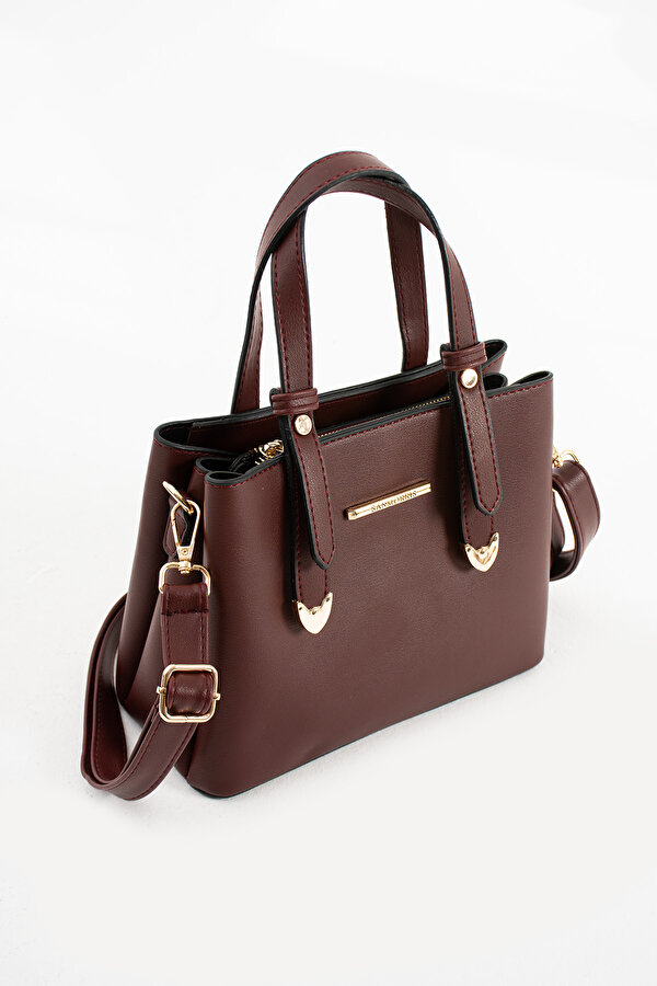 Sn 1425 Kadın Omuz Çantası El Çantası Kol Çantası Günlük BORDO