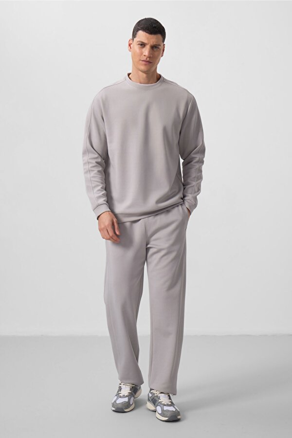 Taş Yüzeyi Dokulu Oversize Erkek Eşofman Takım - 85275