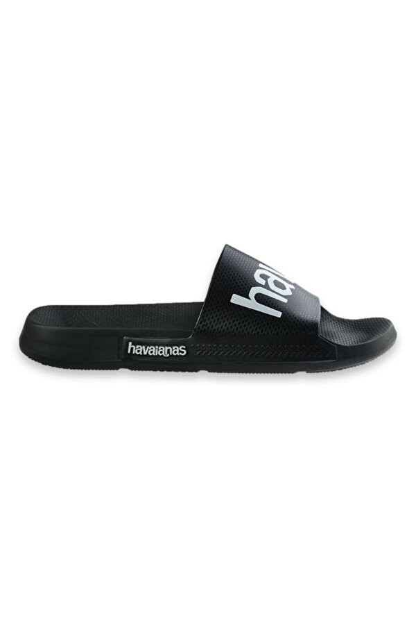 4148124 Slide Classic Logomania Tek Bant Siyah-Beyaz Unisex Terlik