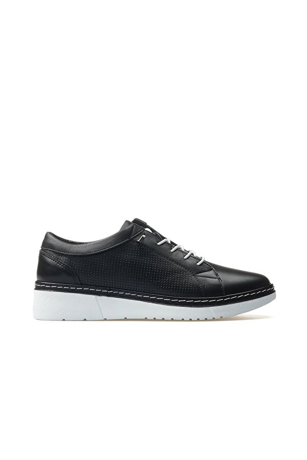 Kadın Hakiki Deri Günlük Sneaker Ayakkabı 25y 25150012y Z Siyah
