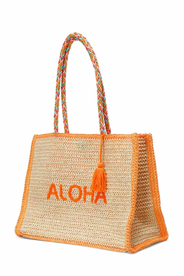 HASIR ALOHA PLJ 5FX Turuncu Kadın Plaj Çantası