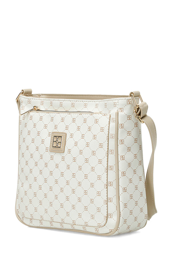 MNG KLSK YENI CPRZ 5FX EKRU MULTI Kadın Çapraz Çanta