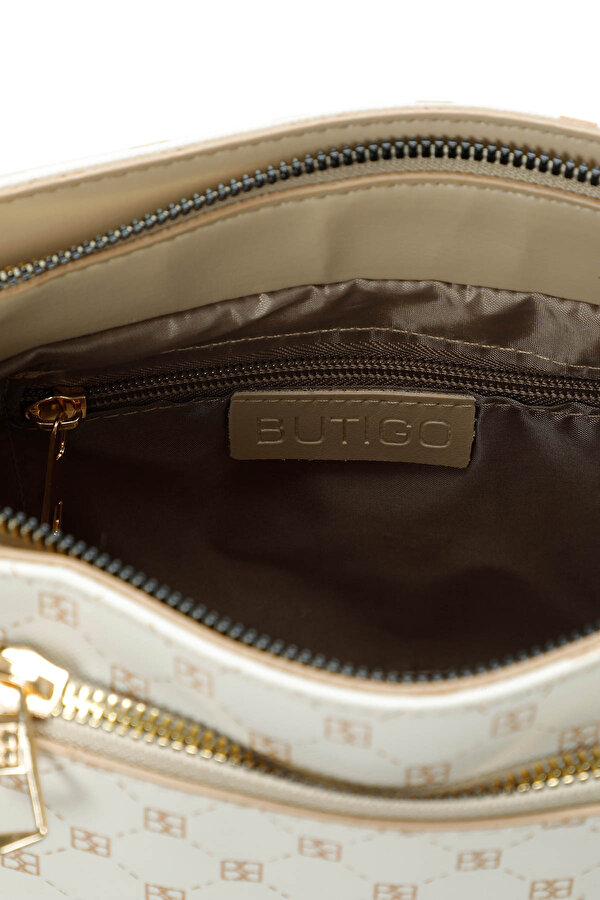 MNG KLSK YENI CPRZ 5FX EKRU MULTI Kadın Çapraz Çanta