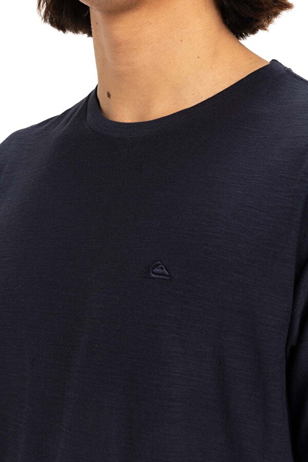 SLUB ROUNDNECK Lacivert Erkek Kısa Kol Gömlek