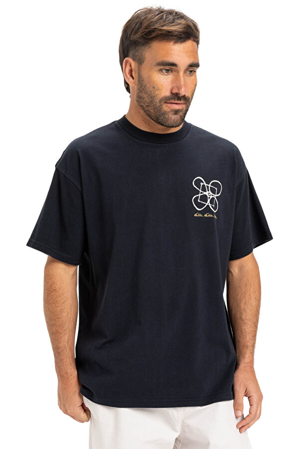 HW OUTSIDE INSIDE SS Siyah Erkek Kısa Kol T-Shirt