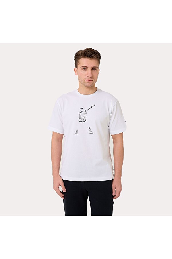 Erkek T-Shirt Tennis Player Graphic TU411111
