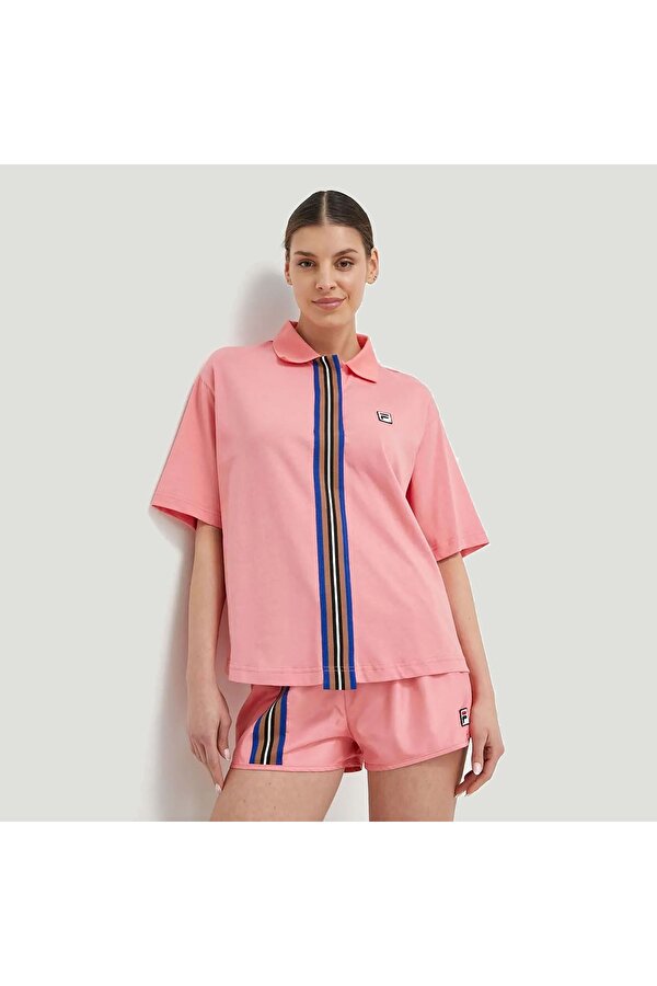 Kadın Polo T-Shirt Tape Detail TW411141