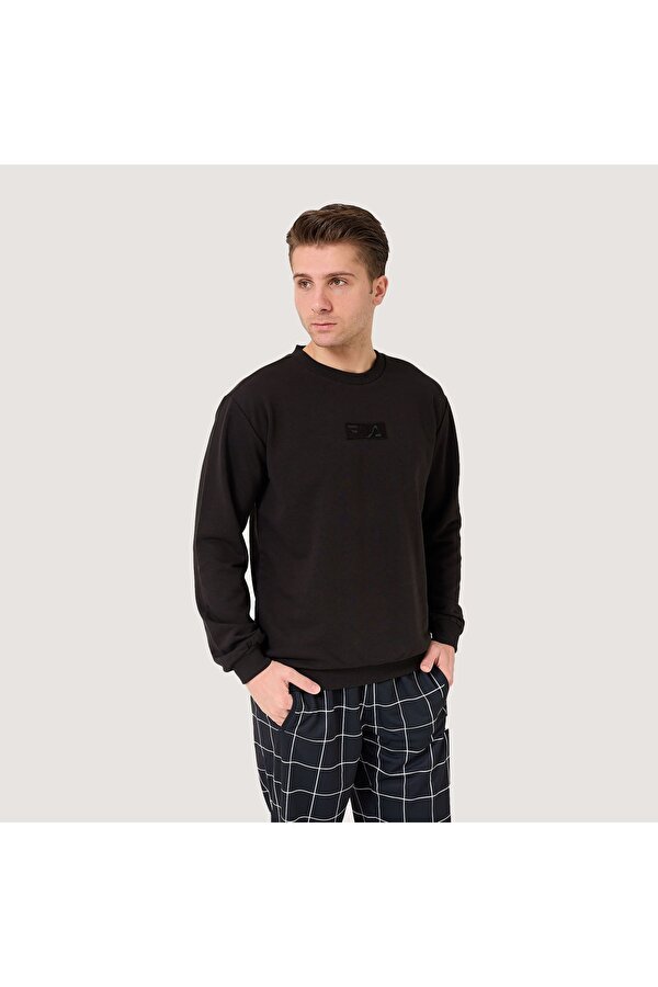 Erkek Bisiklet Yaka Sweatshirt Deva FAM0570