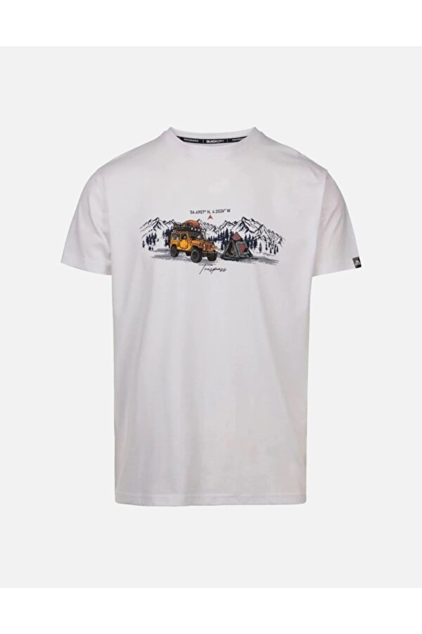 Horton Male Casual Printed Beyaz Erkek Tişört