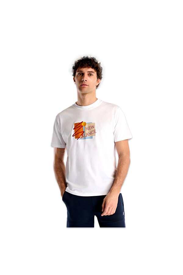 Mnt1511 Nb Lifestyle Men T Beyaz Erkek T-Shirt