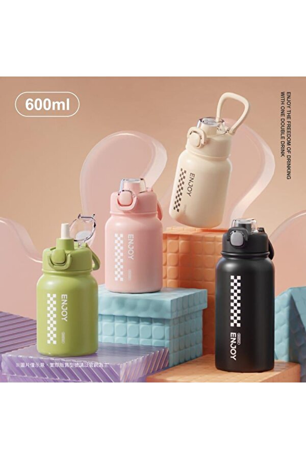 Chees Çelik Termos Matara 600Ml Yeşil