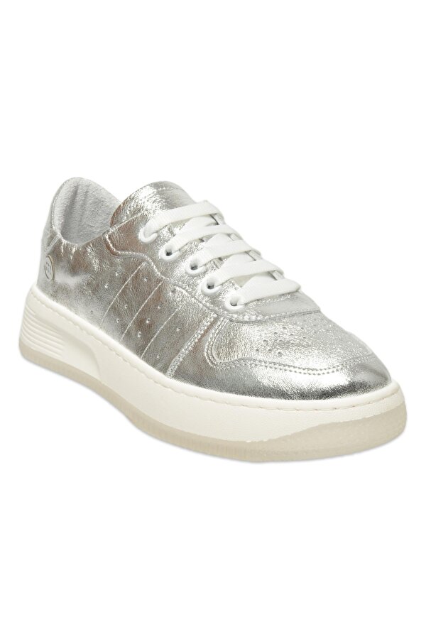 D25Ya-435 Günlük Sneaker Gümüş Kadın Spor Ayakkabı
