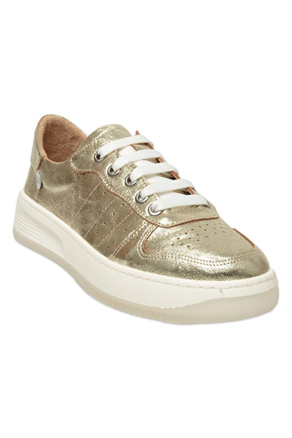 D25Ya-435 Günlük Sneaker Altın Kadın Spor Ayakkabı