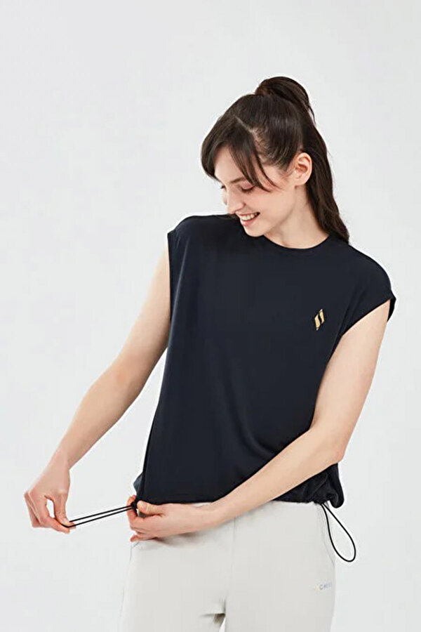 Soft Touch W Tank T-Shirt Siyah Kadın Kısa Kol T-Shirt