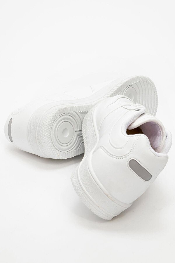 Bağcıklı Erkek Spor Ayakkabı BEYAZ BEYAZ